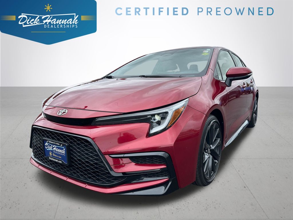 Red (Ruby Flare Pearl) 2024 Toyota Corolla Sedan Front-Wheel Drive Continuously Variable Transmission