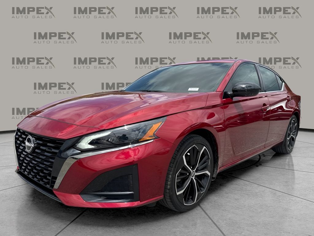 Red (Scarlet Ember) 2025 Nissan Altima Sedan Front-Wheel Drive Continuously Variable Transmission