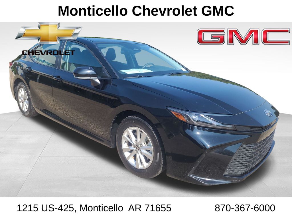 Midnight Black Metallic 2025 Toyota Camry Sedan Front-Wheel Drive Continuously Variable Transmission