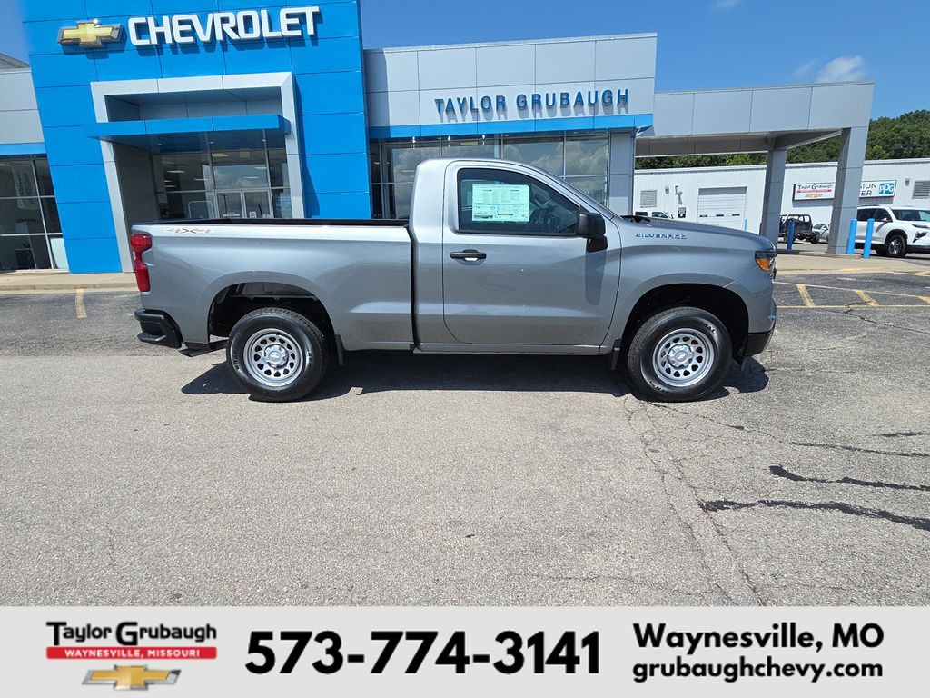 Sterling Gray Metallic 2026 Chevrolet Silverado 1500 Pickup Truck Four-Wheel Drive 8-Speed Automatic