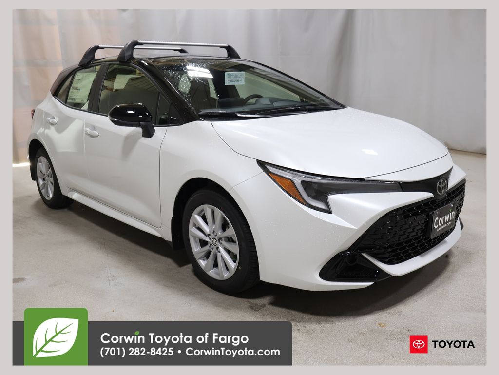 Midnight Black Metallic 2026 Toyota Corolla Hatchback Hatchback Front-Wheel Drive Continuously Variable Transmission