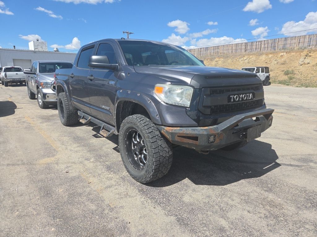 Magnetic Gray Metallic 2014 Toyota Tundra SR5 CrewMax 5.7L FFV 4WD Pickup Truck Four-Wheel Drive 6-Speed Automatic Overdrive