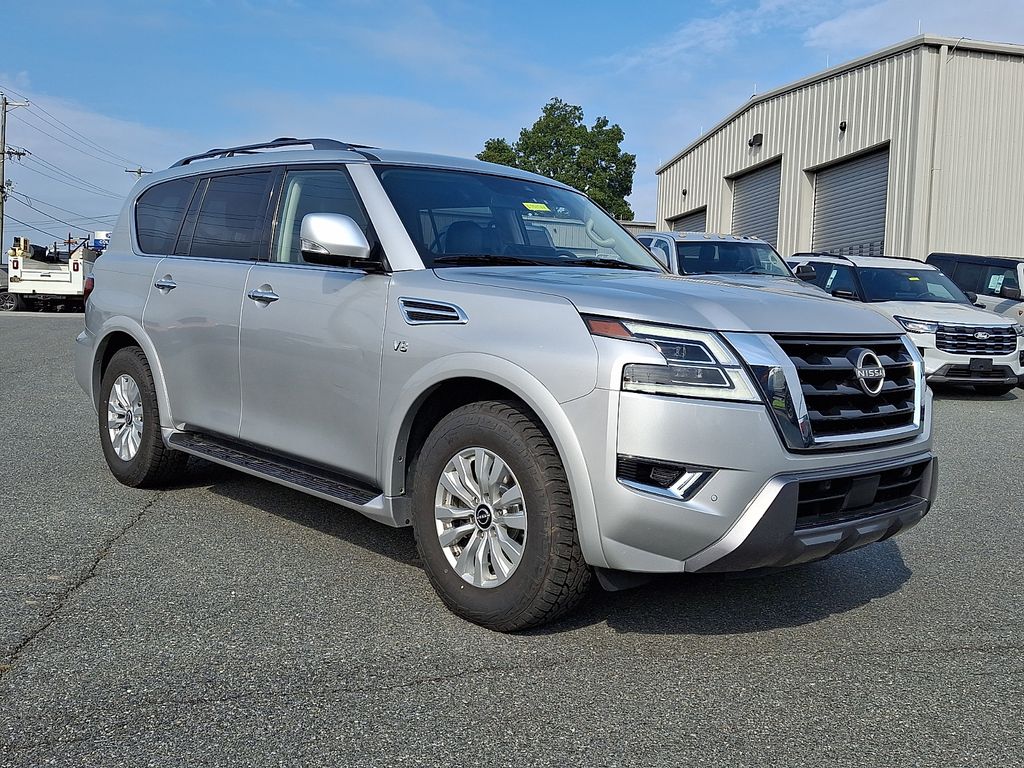 Brilliant Silver Metallic 2022 Nissan Armada SUV / Crossover Four-Wheel Drive 7-Speed Automatic