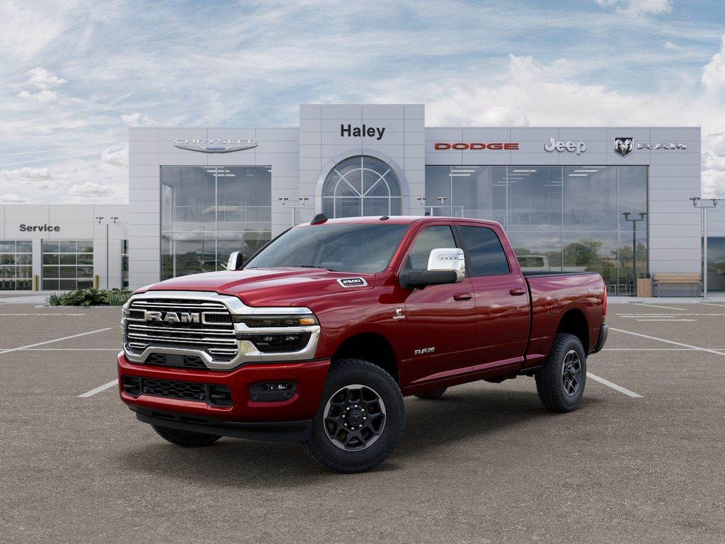 Molten Red Pearlcoat 2026 RAM 2500 Laramie Crew Cab 4WD Pickup Truck Four-Wheel Drive 8-Speed Automatic