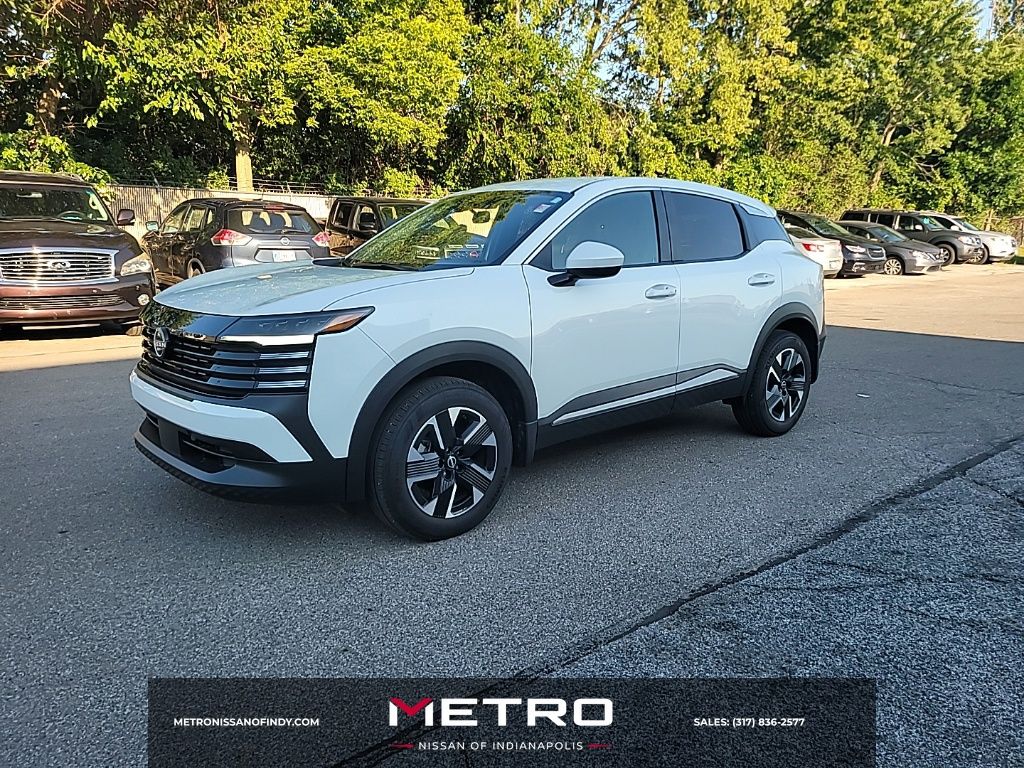 Aspen White Tricoat 2025 Nissan Kicks SUV / Crossover All-Wheel Drive Continuously Variable Transmission