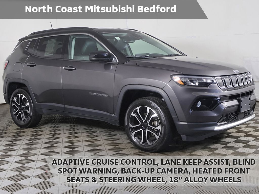 Gray (Granite Crystal Metallic Clearcoat) 2022 Jeep Compass SUV / Crossover Four-Wheel Drive 9-Speed Automatic