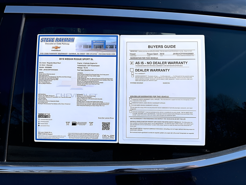 Used 2019 Nissan Rogue Sport SL 4D Sport Utility