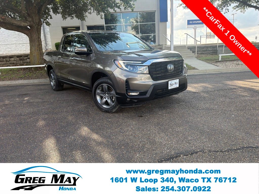 Gray (Modern Steel Metallic) 2022 Honda Ridgeline RTL-E AWD Pickup Truck All-Wheel Drive 9-Speed Automatic