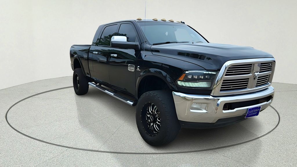 Black Clearcoat 2012 RAM 3500 Laramie Longhorn Mega Cab 4WD Pickup Truck Four-Wheel Drive 6-Speed Automatic
