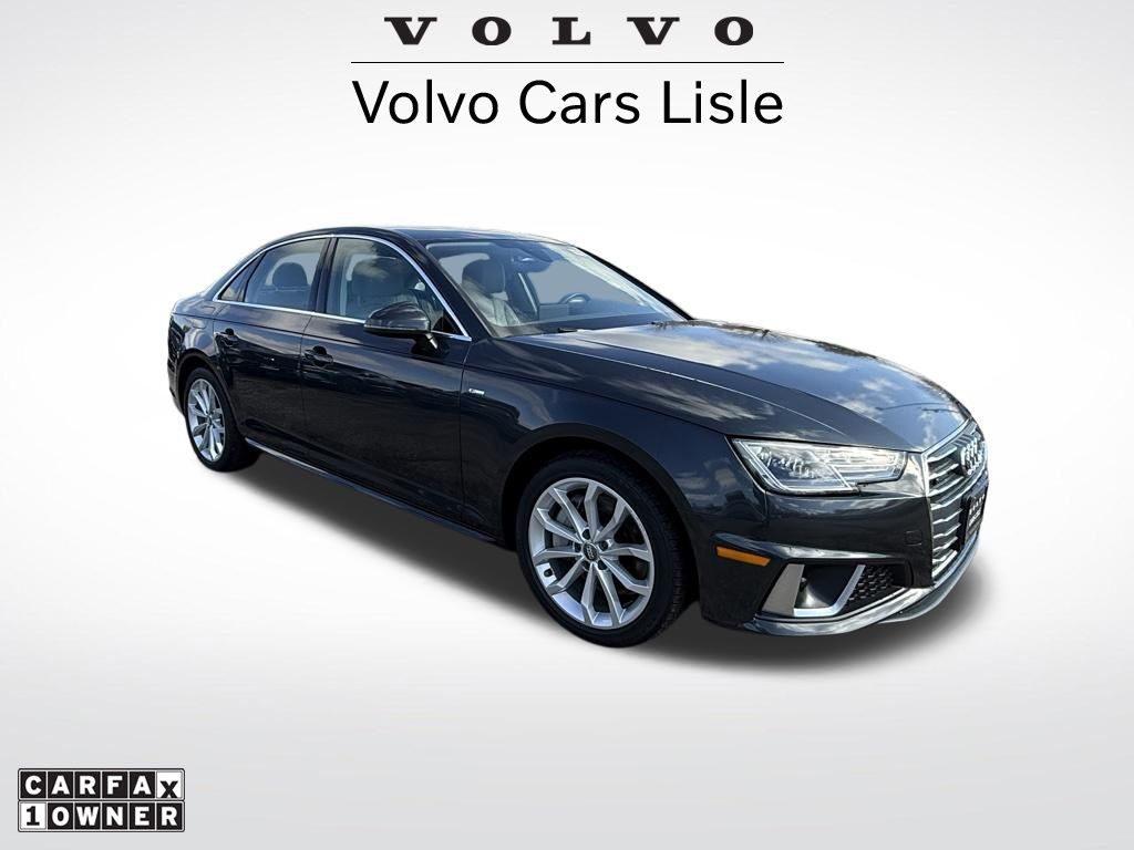 Manhattan Gray Metallic 2019 Audi A4 quattro Premium Plus 45 TFSI Sedan All-Wheel Drive 7-Speed Automatic