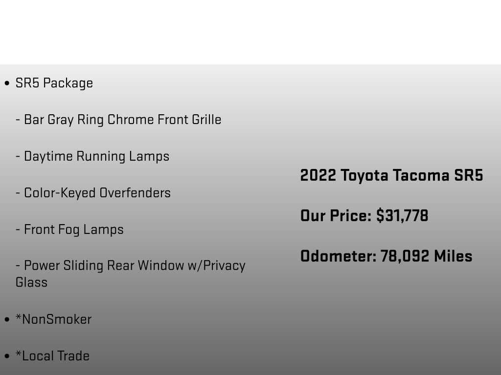 2022 Toyota Tacoma SR5 Blue at Subaru and VW of Moon Township