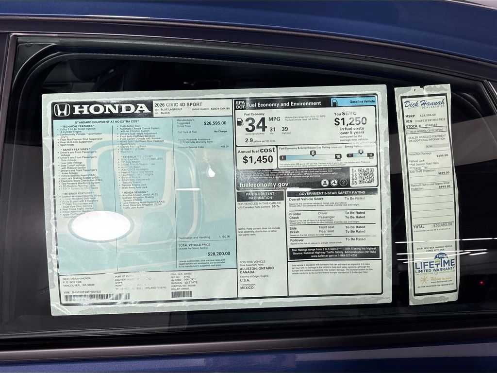 2026 Honda Civic Sport