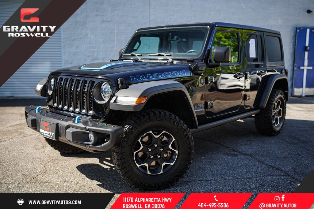 Black Clearcoat 2023 Jeep Wrangler 4xe SUV / Crossover Four-Wheel Drive 8-Speed Automatic