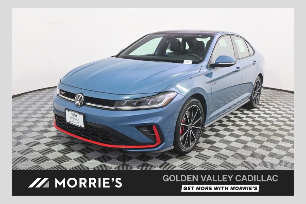 Monterey Blue w/Deep Black Roof 2025 Volkswagen Jetta GLI Sedan Front-Wheel Drive Automatic