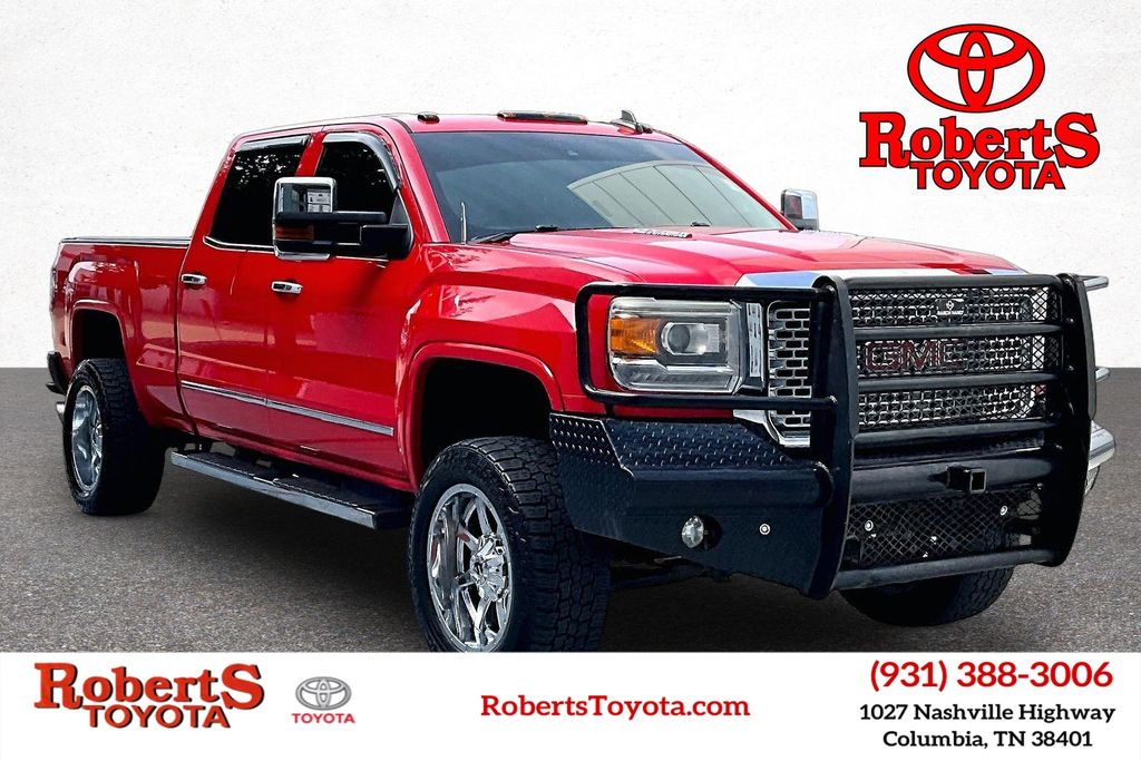 Cardinal Red 2016 GMC Sierra 2500HD SLT Crew Cab SB 4WD Pickup Truck Four-Wheel Drive 6-Speed Automatic