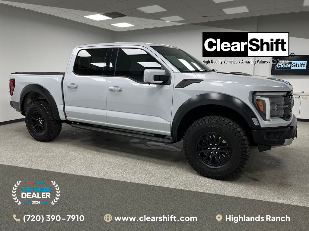 Space White Metallic 2025 Ford F-150 Pickup Truck Four-Wheel Drive 10-Speed Automatic