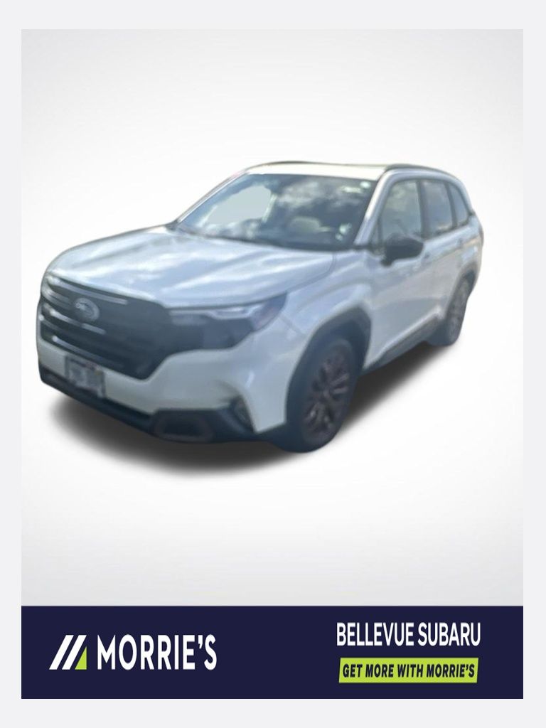 Crystal White Pearl 2025 Subaru Forester SUV / Crossover All-Wheel Drive Continuously Variable Transmission
