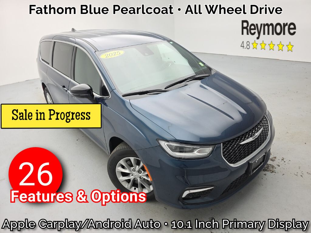 Fathom Blue Pearlcoat 2025 Chrysler Pacifica Minivan All-Wheel Drive 9-Speed Automatic