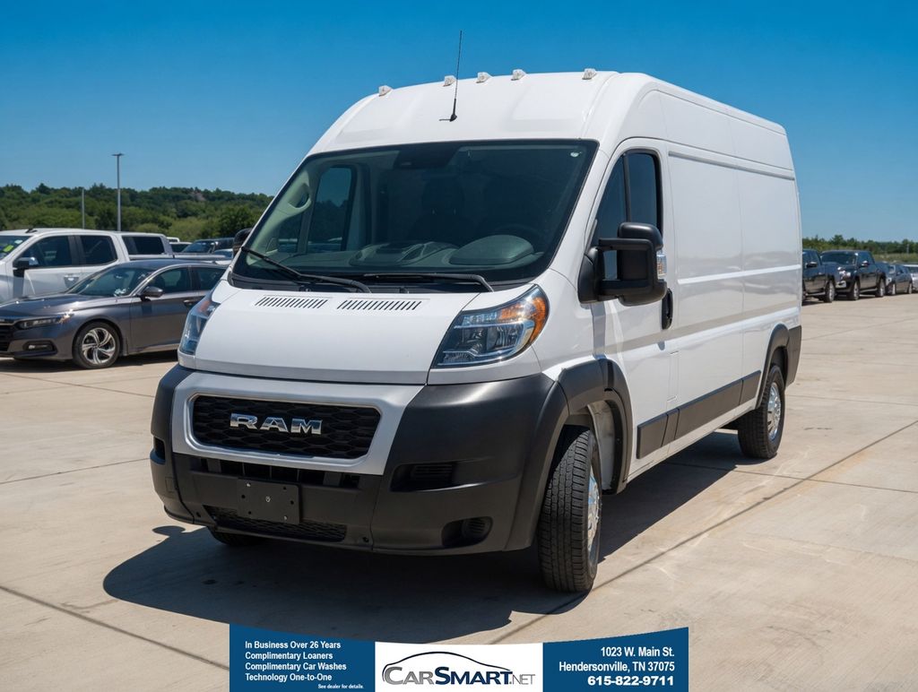 Bright White Clearcoat 2022 RAM ProMaster 2500 136 Low Roof Cargo Van FWD Van Front-Wheel Drive 9-Speed Automatic