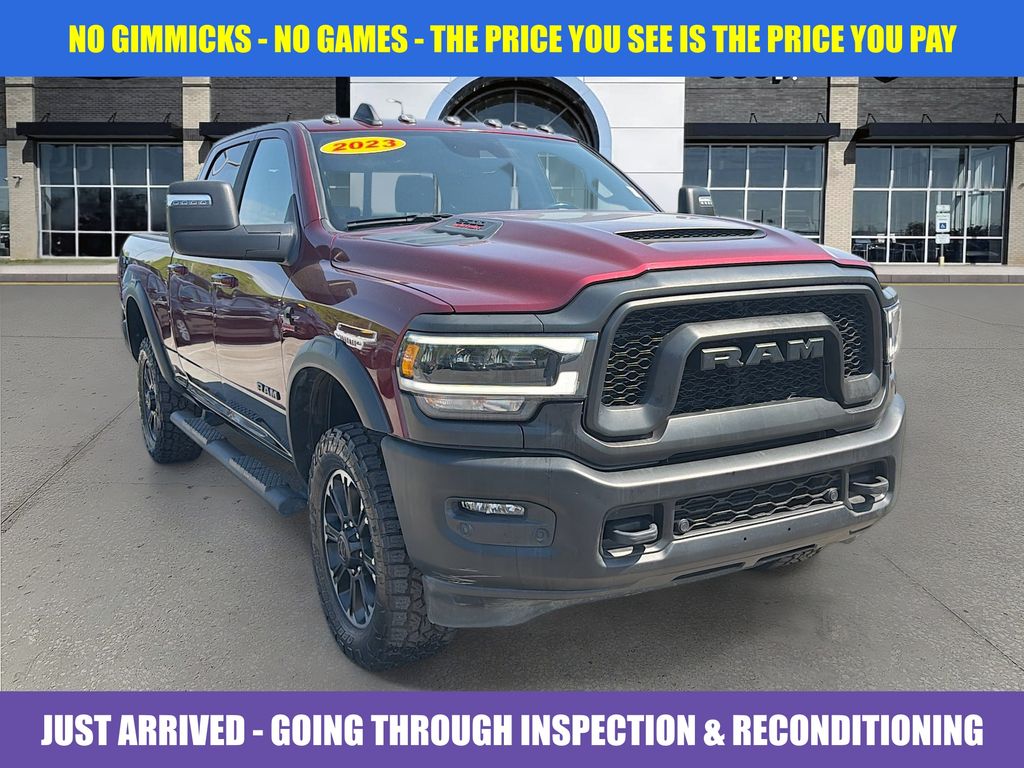 Delmonico Red Pearlcoat 2023 RAM 2500 Rebel Crew Cab 4WD Pickup Truck Four-Wheel Drive 6-Speed Automatic