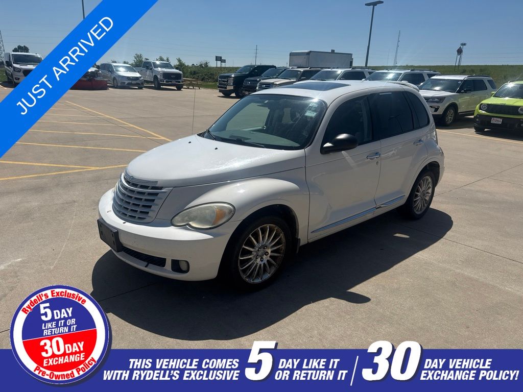 Stone White Clearcoat/Black Vinyl Top 2008 Chrysler PT Cruiser Wagon Front-Wheel Drive 4-Speed Automatic
