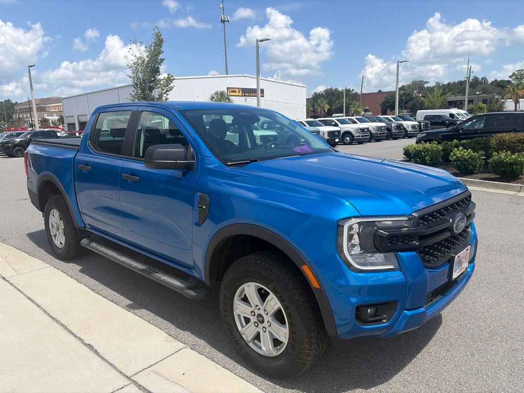 Velocity Blue Metallic 2024 Ford Ranger Pickup Truck Four-Wheel Drive Automatic