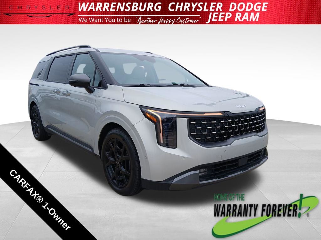 White (Ivory Silver) 2025 Kia Carnival SX Prestige FWD Minivan Front-Wheel Drive 8-Speed Automatic