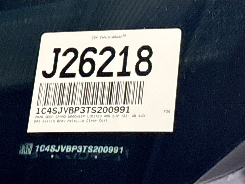 2026 Jeep Grand Wagoneer Limited Reserve