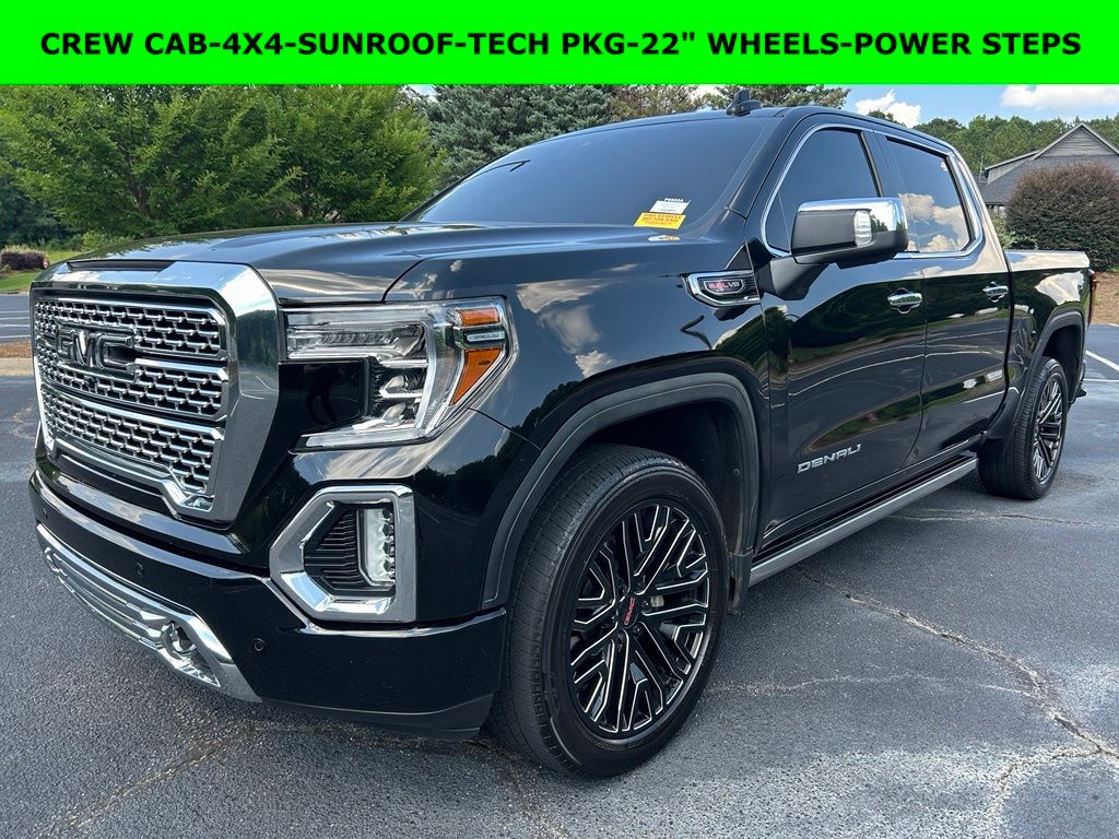 Onyx Black 2019 GMC Sierra 1500 Denali Crew Cab 4WD Pickup Truck Four-Wheel Drive Automatic