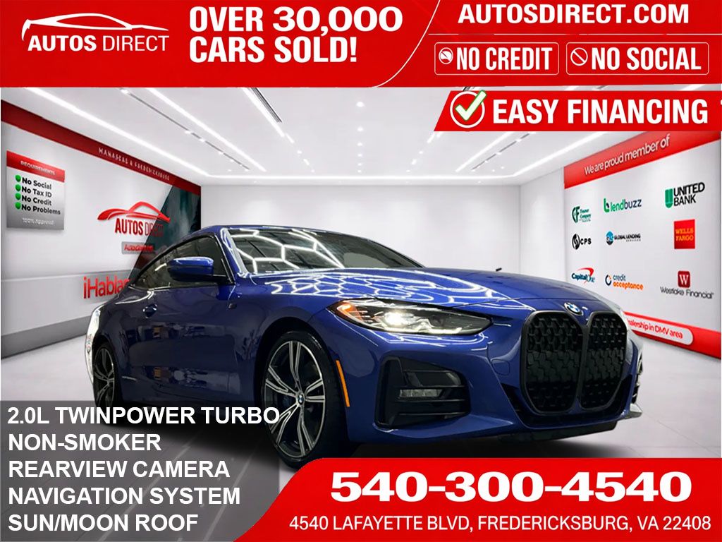 Portimao Blue Metallic 2021 BMW 4 Series 430i Coupe xDrive Coupe All-Wheel Drive 8-Speed Automatic