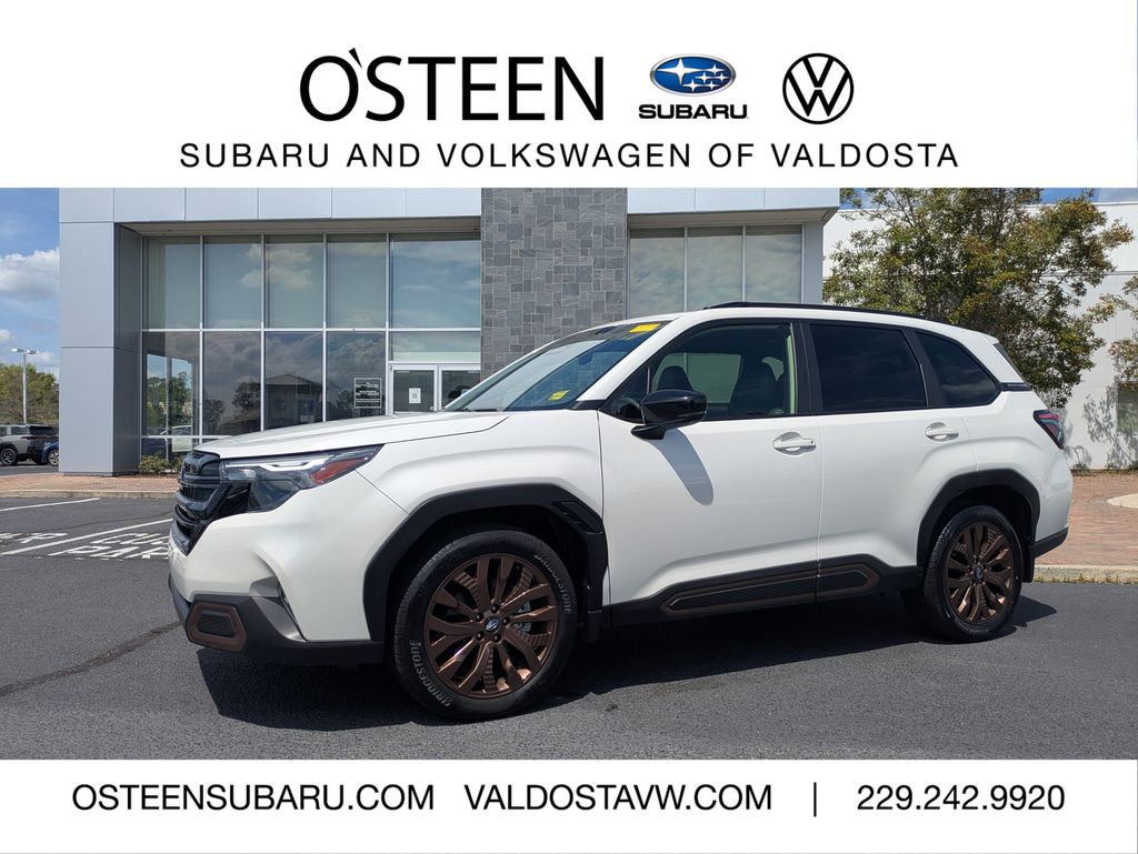 Crystal White Pearl 2025 Subaru Forester Sport Crossover AWD SUV / Crossover All-Wheel Drive Continuously Variable Transmission