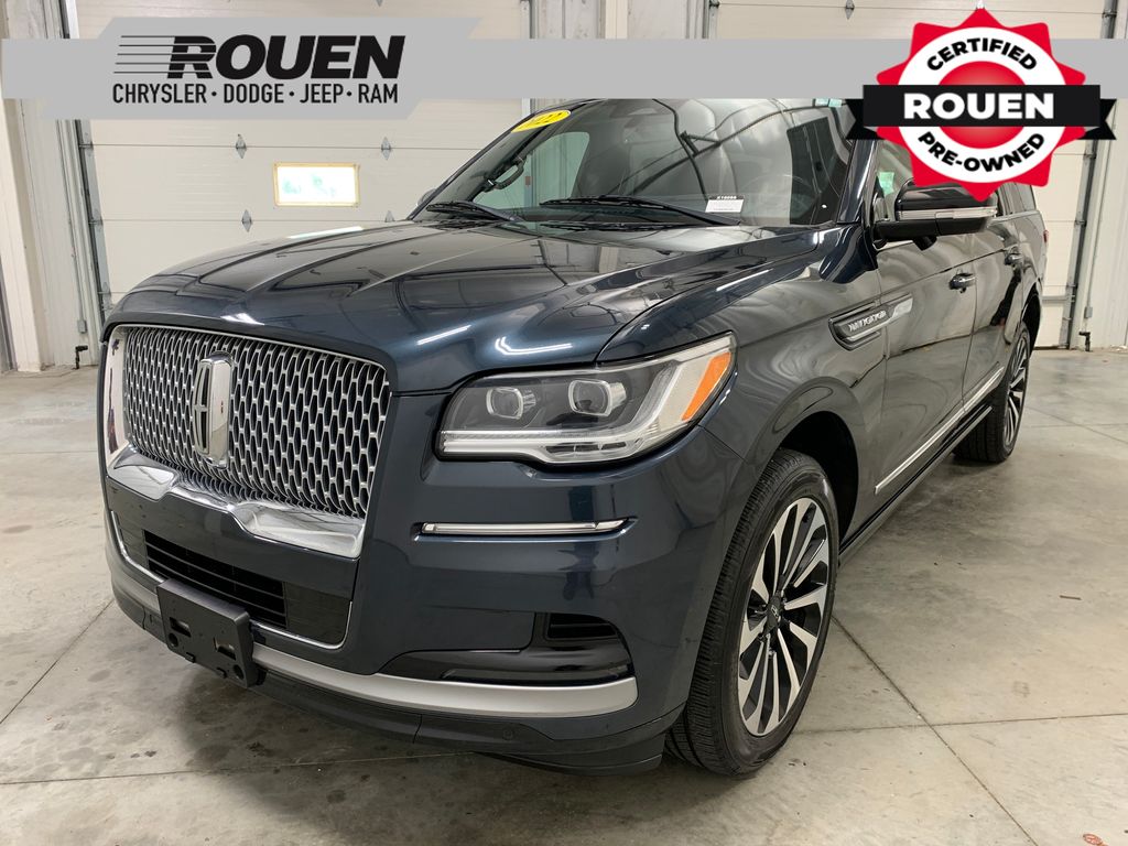 Blue Metallic 2022 Lincoln Navigator SUV / Crossover Four-Wheel Drive Automatic