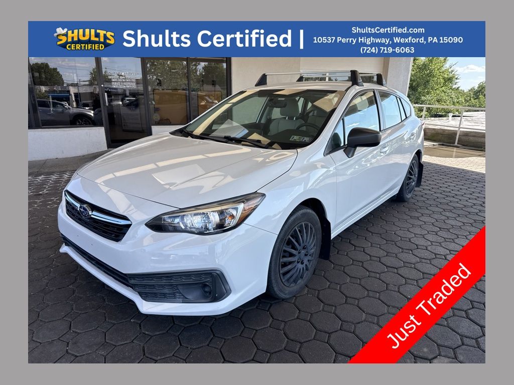 Crystal White Pearl 2020 Subaru Impreza Hatchback All-Wheel Drive 5-Speed Manual