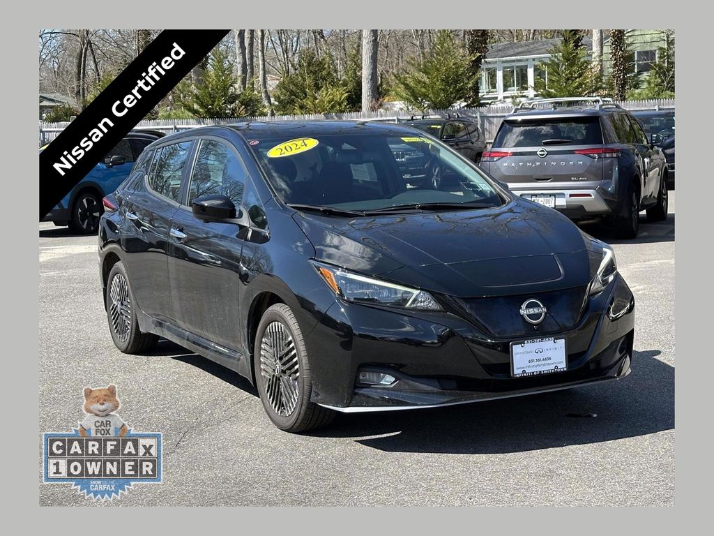 Super Black 2024 Nissan LEAF SV Plus FWD Hatchback Front-Wheel Drive Automatic
