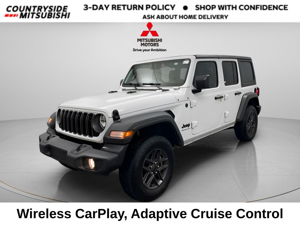 Bright White Clearcoat 2025 Jeep Wrangler SUV / Crossover Four-Wheel Drive 8-Speed Automatic