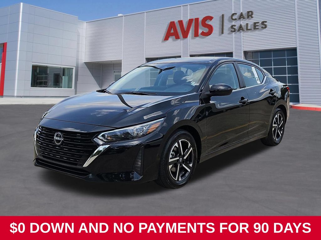 Super Black 2025 Nissan Sentra Sedan Front-Wheel Drive Continuously Variable Transmission