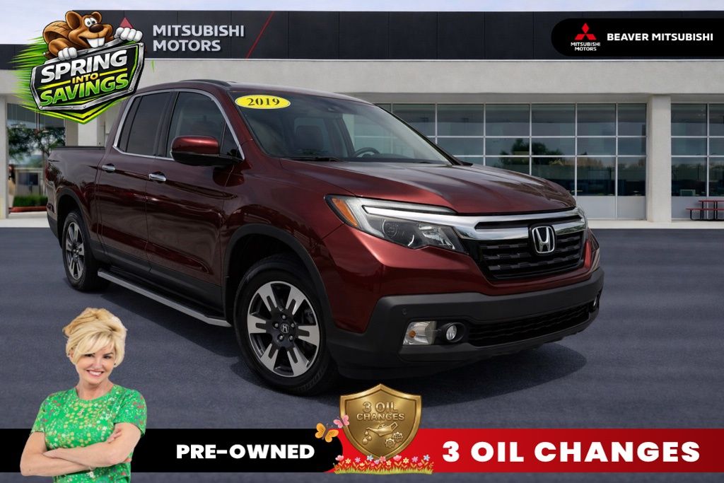 Red (Deep Scarlet Pearl) 2019 Honda Ridgeline RTL-E AWD Pickup Truck All-Wheel Drive 6-Speed Automatic
