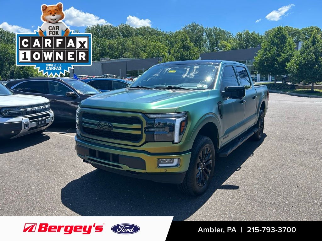 Green 2024 Ford F-150 Pickup Truck Four-Wheel Drive Automatic