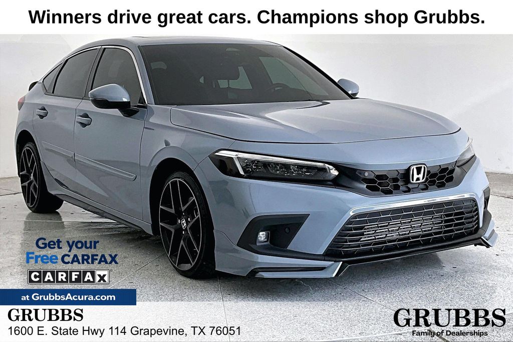 Sonic Gray Pearl 2024 Honda Civic Hatchback Sport Touring FWD Hatchback Front-Wheel Drive 6-Speed Manual