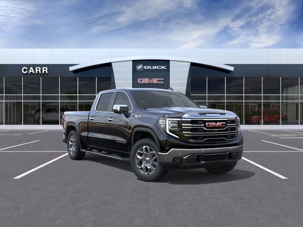 Onyx Black 2026 GMC Sierra 1500 SLT Crew Cab 4WD Pickup Truck Four-Wheel Drive Automatic