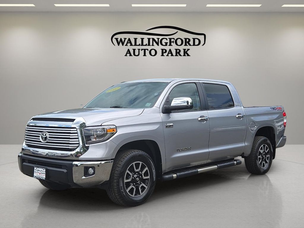 Silver 2017 Toyota Tundra Limited CrewMax 5.7L 4WD Pickup Truck Four-Wheel Drive 6-Speed Automatic Overdrive