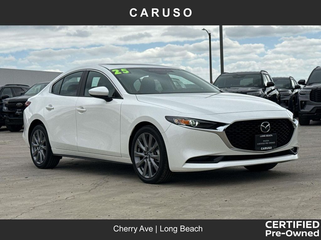 Snowflake White Pearl 2025 Mazda MAZDA3 2.5 S Preferred Sedan FWD Sedan Front-Wheel Drive 6-Speed Automatic