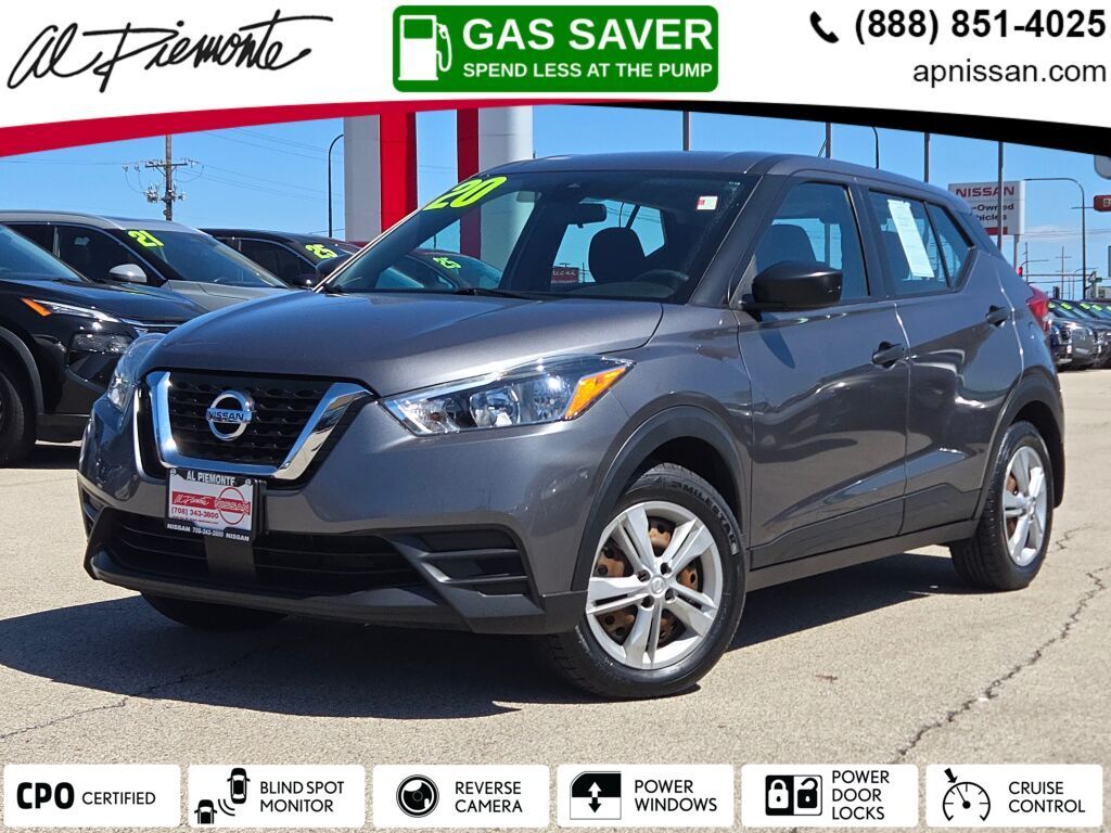 Gray (Gun Metallic) 2020 Nissan Kicks S FWD SUV / Crossover Front-Wheel Drive Continuously Variable Transmission