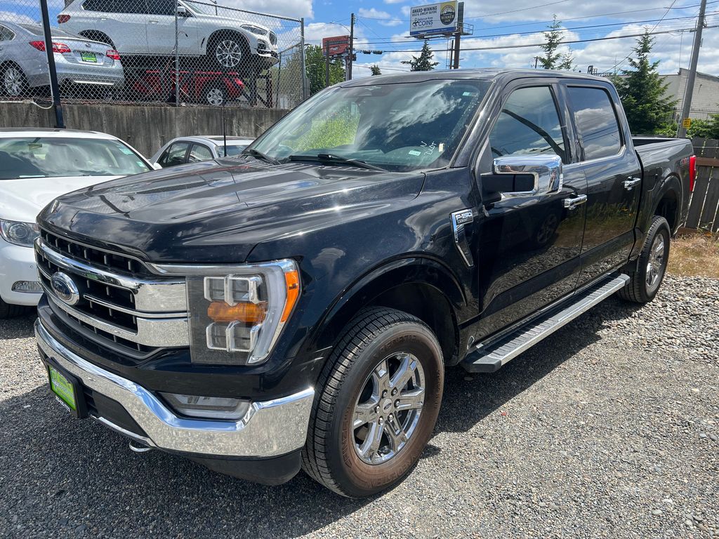 Black Metallic 2023 Ford F-150 Lariat SuperCrew 4WD Pickup Truck Four-Wheel Drive Automatic