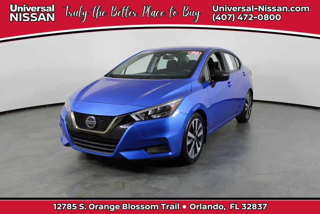 Electric Blue Metallic 2020 Nissan Versa SR FWD Sedan Front-Wheel Drive Continuously Variable Transmission