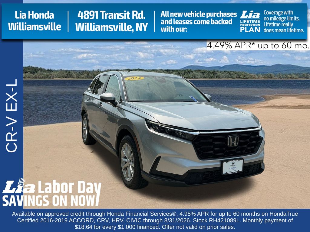 Lunar Silver Metallic 2024 Honda CR-V SUV / Crossover All-Wheel Drive Continuously Variable Transmission