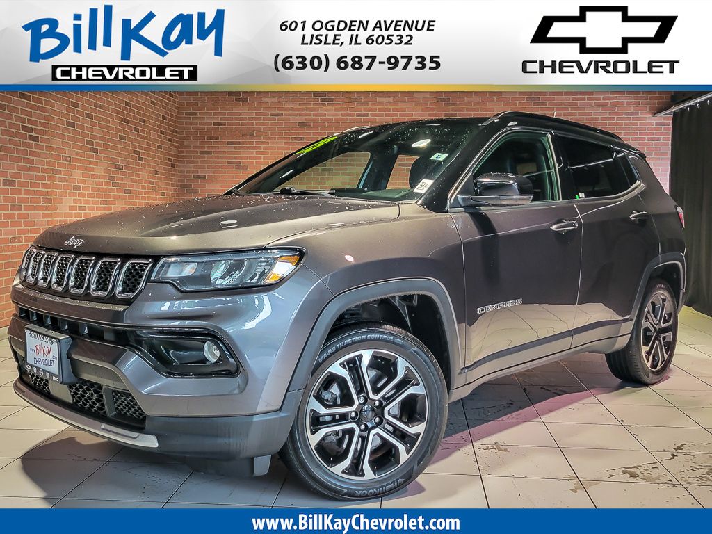 Gray (Granite Crystal Metallic Clearcoat) 2023 Jeep Compass SUV / Crossover Four-Wheel Drive 8-Speed Automatic