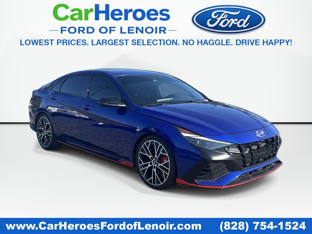 Intense Blue 2023 Hyundai Elantra N Sedan Front-Wheel Drive 8-Speed Dual Clutch
