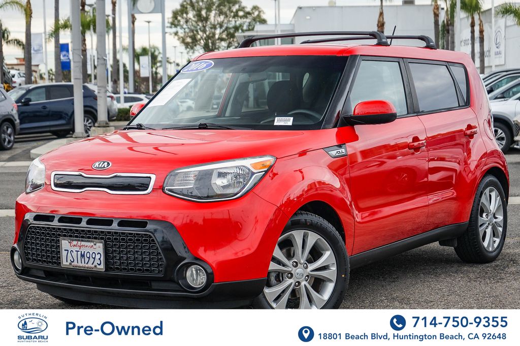 Inferno Red 2016 Kia Soul + Wagon Front-Wheel Drive 6-Speed Automatic