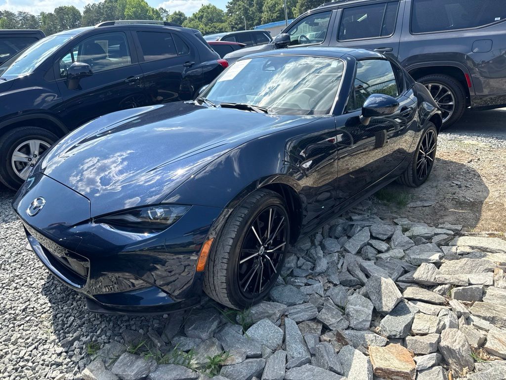 Deep Crystal Blue Mica 2025 Mazda MX-5 Miata RF Grand Touring RWD Convertible Rear-Wheel Drive 6-Speed Automatic